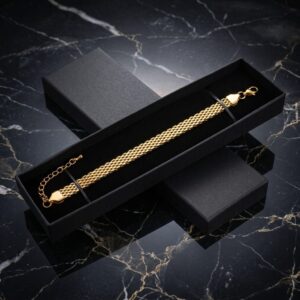 Gold Mesh Chain Bracelet