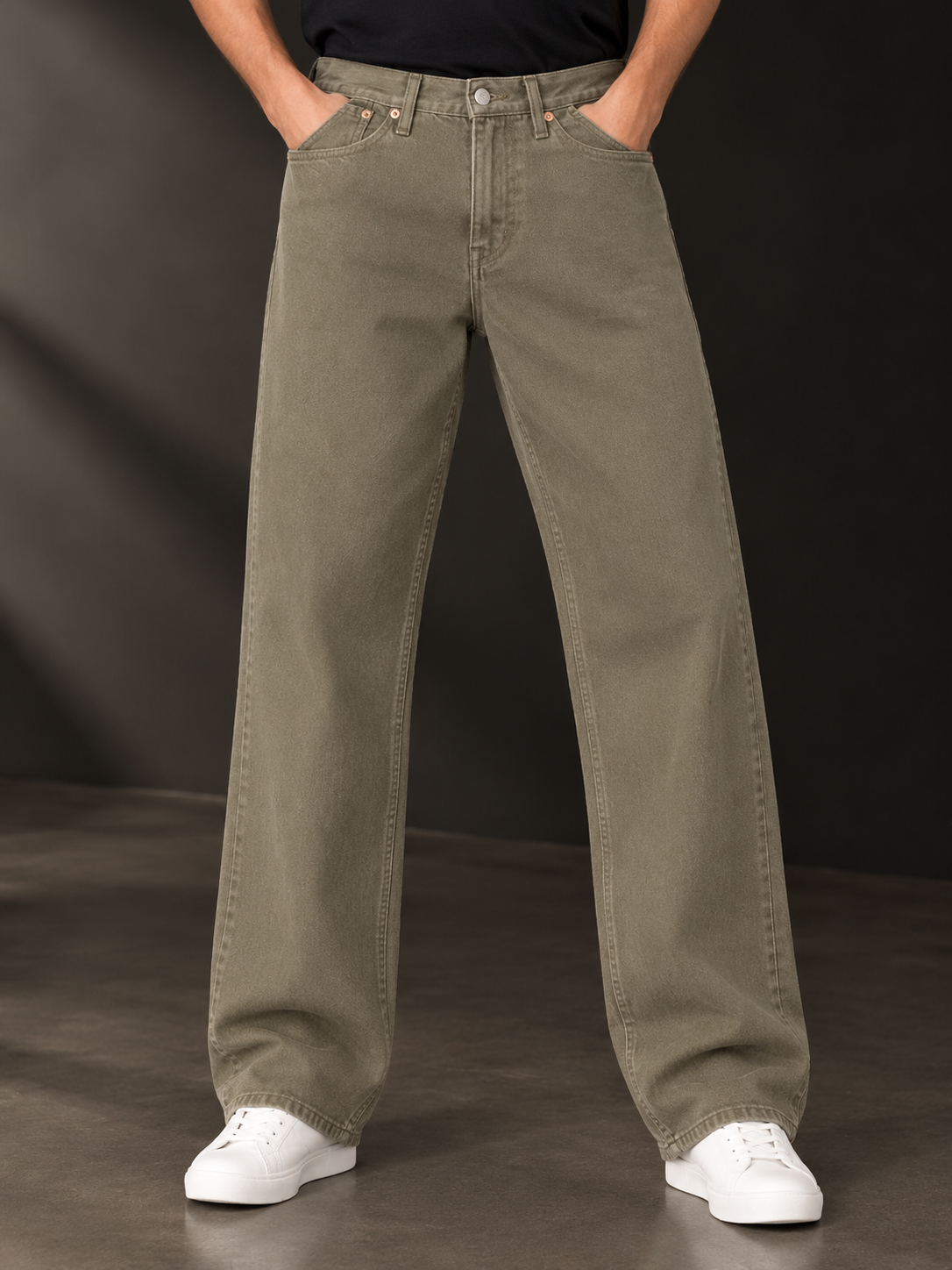 Olive-Grey Jeans